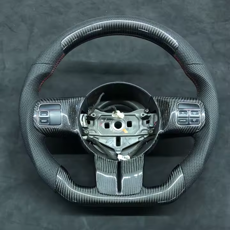 Custom Jeep Cherokee Steering Wheel — detail