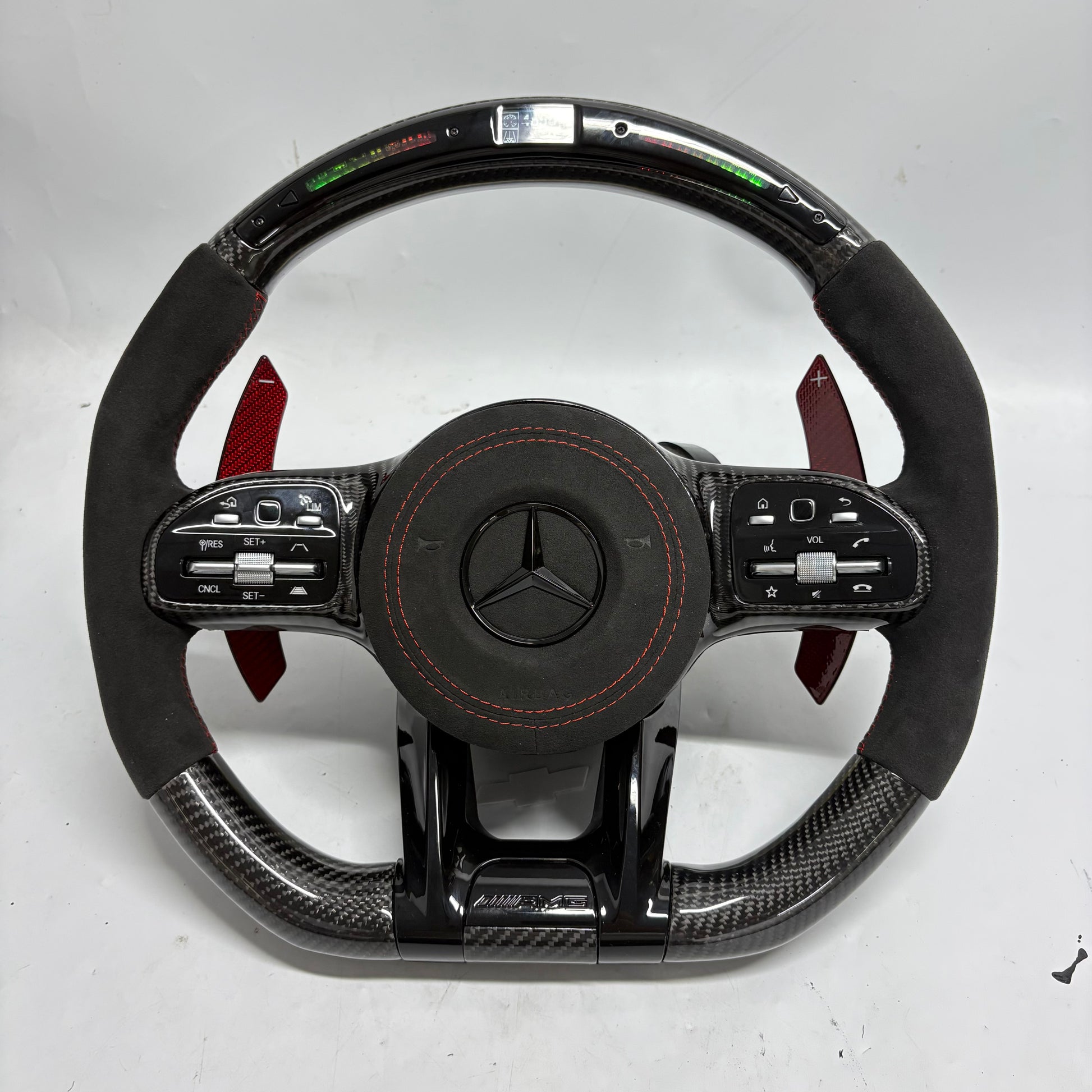 Custom Mercedes AMG GT Steering Wheel — front view