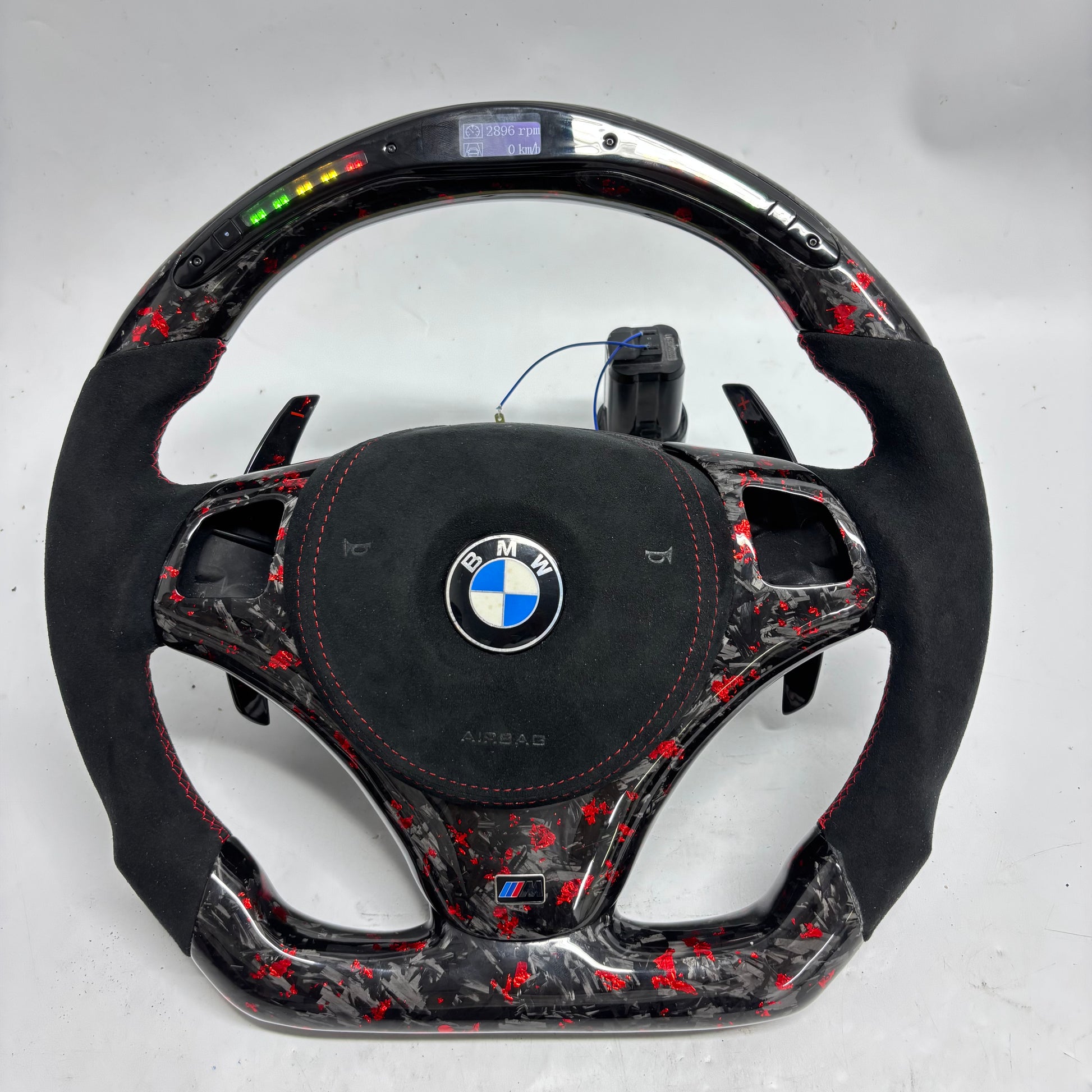 Custom BMW E6X/E8X/E9X Series Steering Wheel — front view