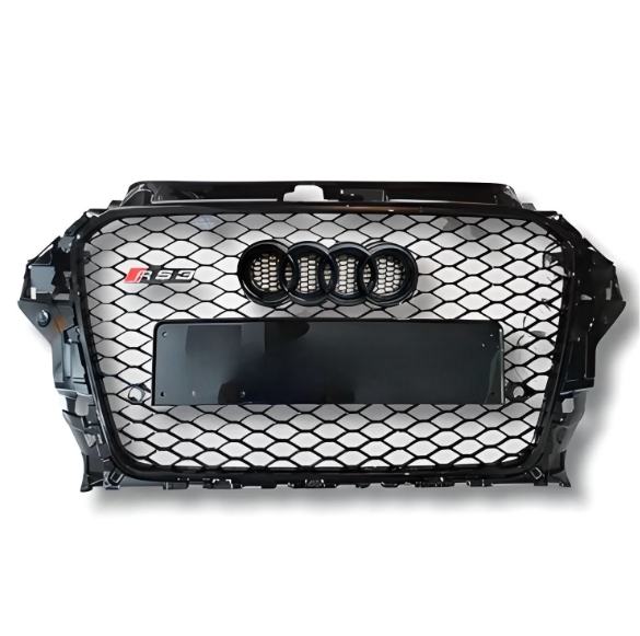 Black Grille for Audi A3 S3 RS3 8V — view 3