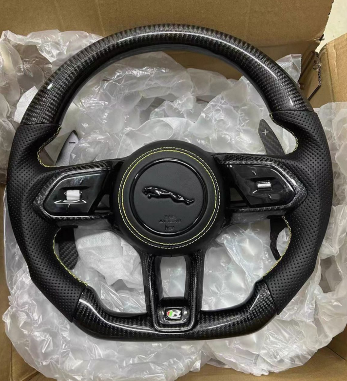 Custom Jaguar E-Type Steering Wheel — front view