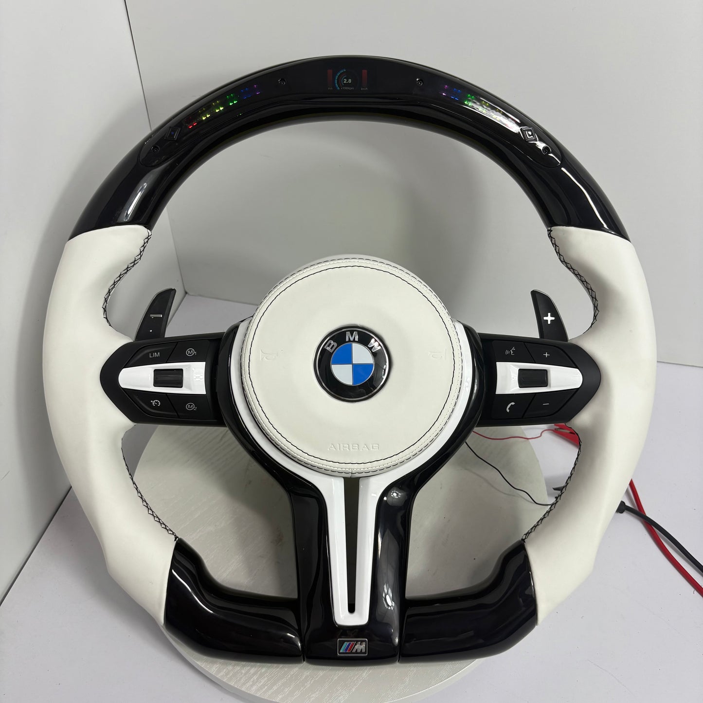 Custom BMW M4 Steering Wheel — front view
