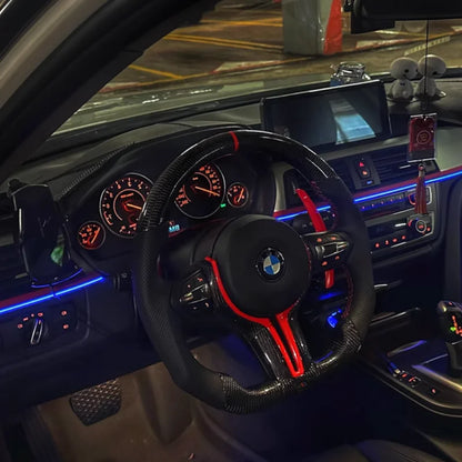 Custom BMW M135i Steering Wheel — detail