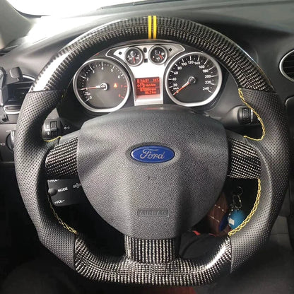Custom Ford Focus Steering Wheel — detail