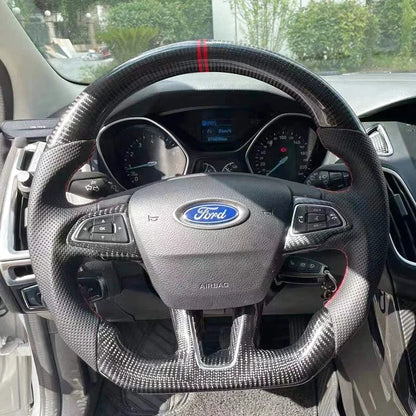 Custom Ford Focus Steering Wheel — front view