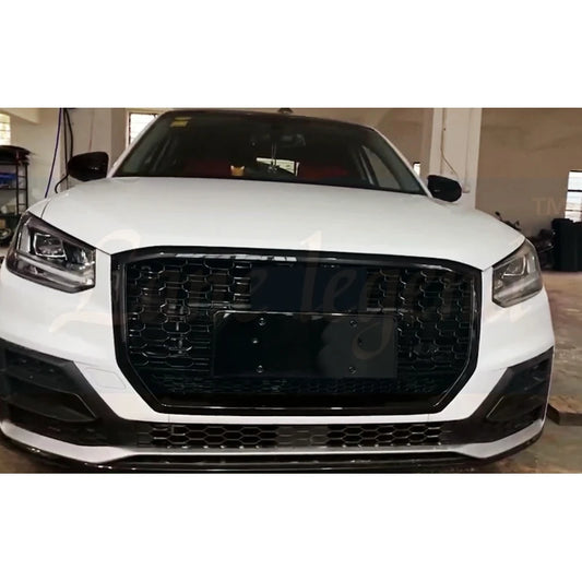 Black Grille for Audi Q2 SQ2 — front view