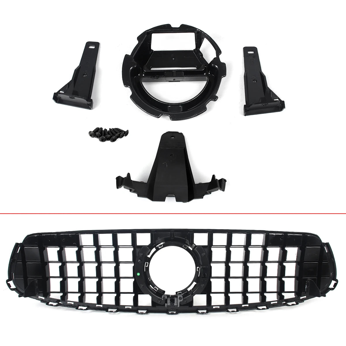 Black Grille for Mercedes GLC X253 — view 8