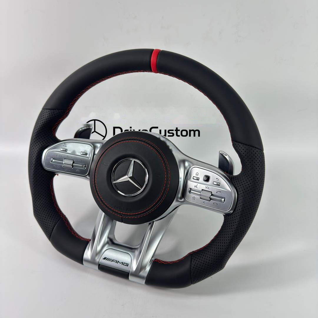 Custom Mercedes E-Class Steering Wheel — detail