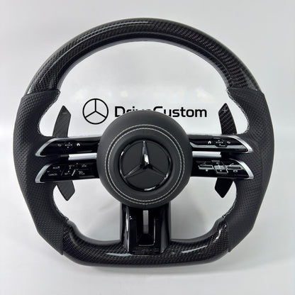 Custom Mercedes AMG Steering Wheel Latest Gen — front view