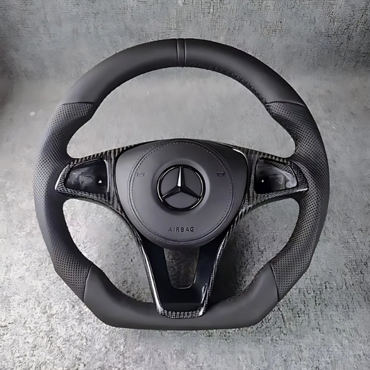 Custom Mercedes AMG Steering Wheel 2010-2013 — front view