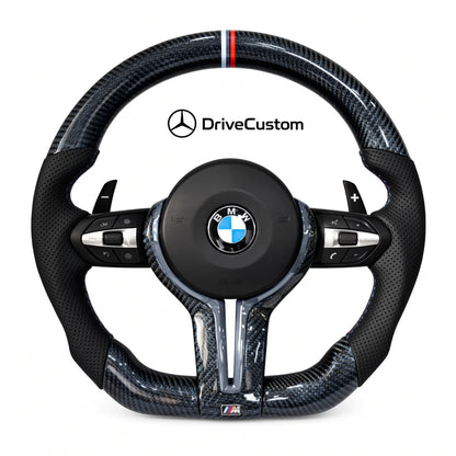 Custom BMW 5 Series Steering Wheel — front view