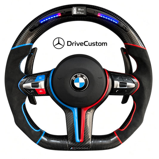 Custom BMW X2 Steering Wheel — front view