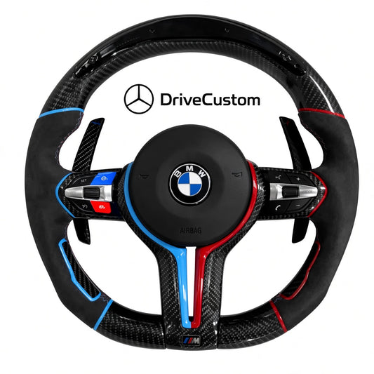 Custom BMW X5 Steering Wheel — front view