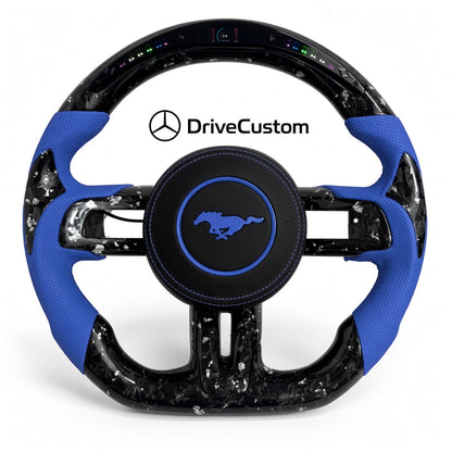 Custom Ford Mustang Steering Wheel — front view