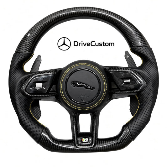 Custom Jaguar E-Type Steering Wheel — front view