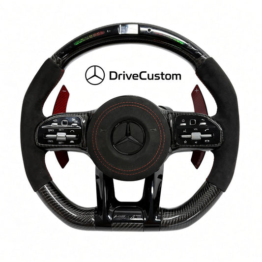 Custom Mercedes AMG GT Steering Wheel — front view