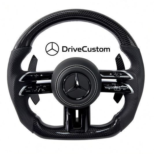 Custom Mercedes AMG Steering Wheel Latest Gen — front view