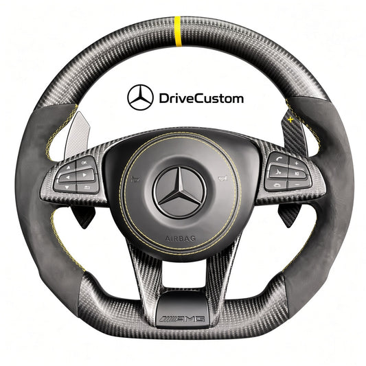 Custom Mercedes AMG Steering Wheel 2014-2017 — front view
