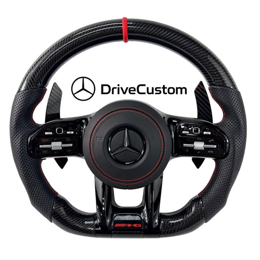 Custom Mercedes C-Class Steering Wheel — front view
