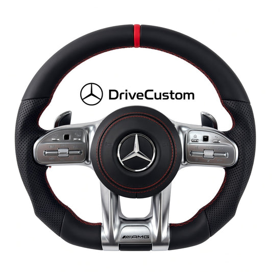 Custom Mercedes E-Class Steering Wheel — front view
