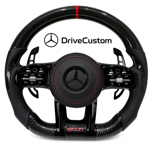 Custom Mercedes S-Class Steering Wheel — front view