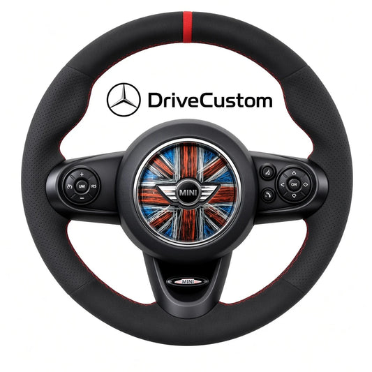Custom Mini Cooper S Steering Wheel — front view