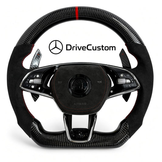 Custom Skoda Fabia Steering Wheel — front view