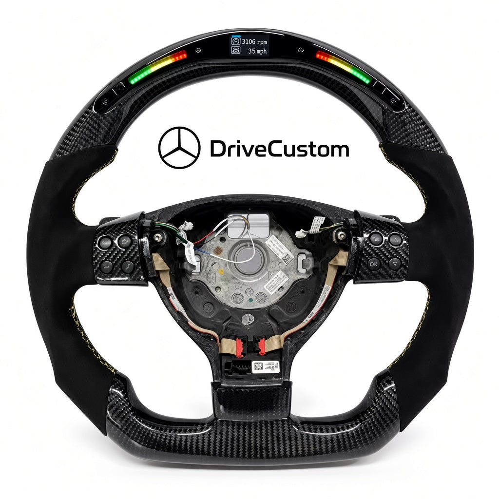 Custom VW Golf 5 Steering Wheel — front view