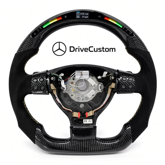 Custom VW Golf 5 Steering Wheel — front view