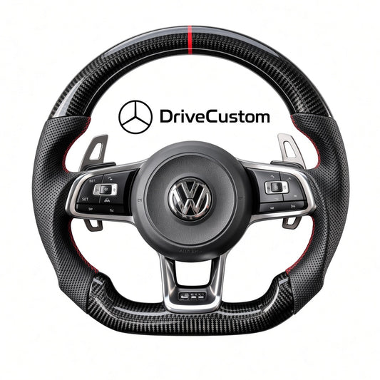 Custom VW Polo 6 Steering Wheel — front view