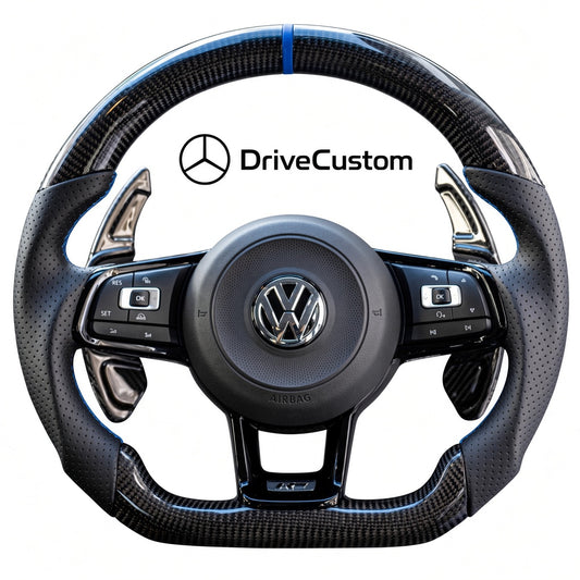 Custom VW Scirocco Steering Wheel — front view