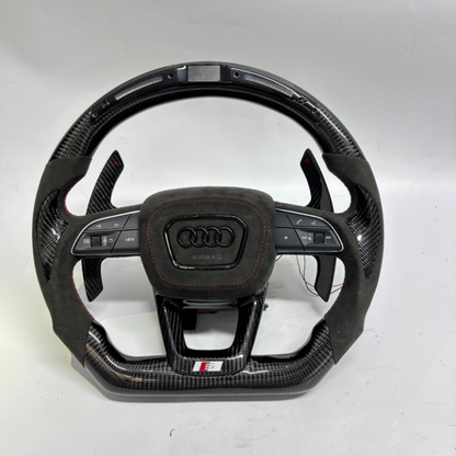 Custom Audi Q8/RSQ8 Steering Wheel — front view