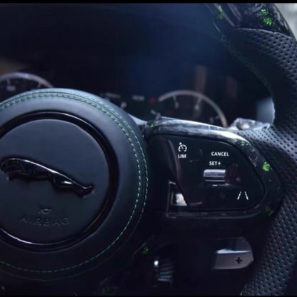 Custom Jaguar E-Type Steering Wheel — detail