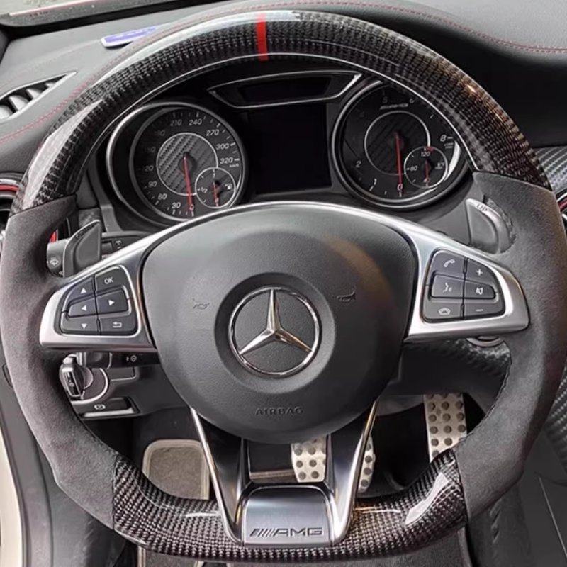 Custom Mercedes AMG Steering Wheel 2014-2017 — detail
