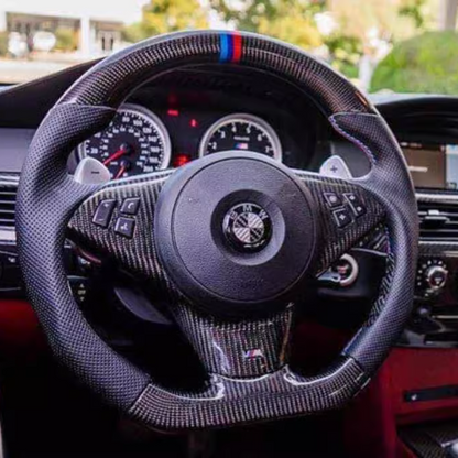 Custom BMW E6X/E8X/E9X Series Steering Wheel — detail