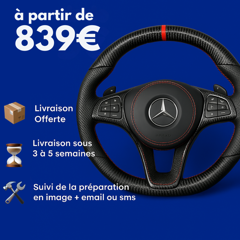 Custom Mercedes AMG Steering Wheel 2015-2021 — view 7
