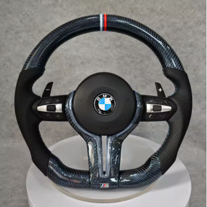 Custom BMW 5 Series Steering Wheel — front view