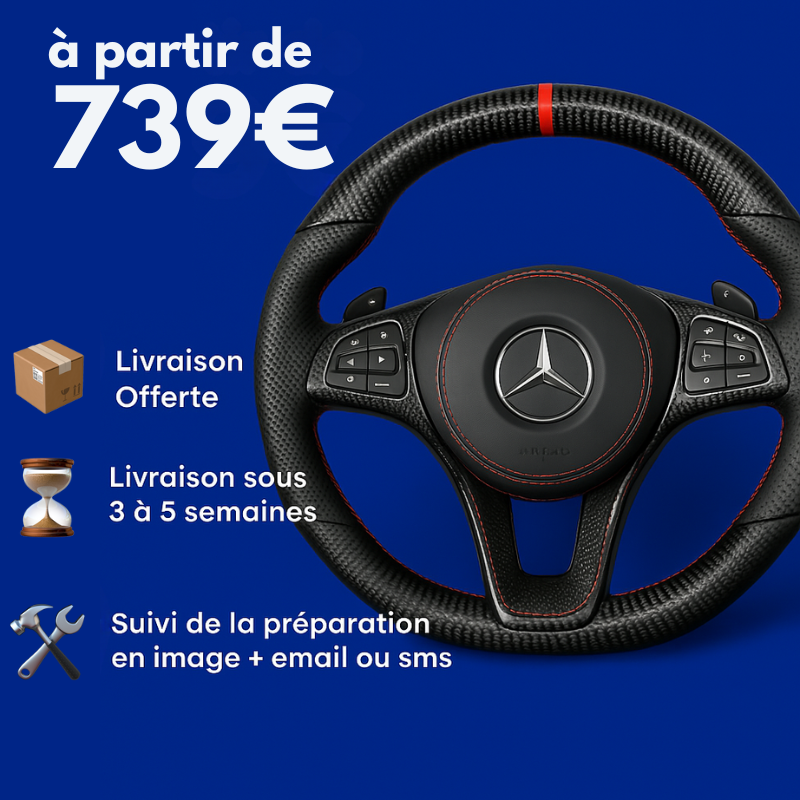 Custom Mercedes AMG Steering Wheel 2014-2017 — view 7