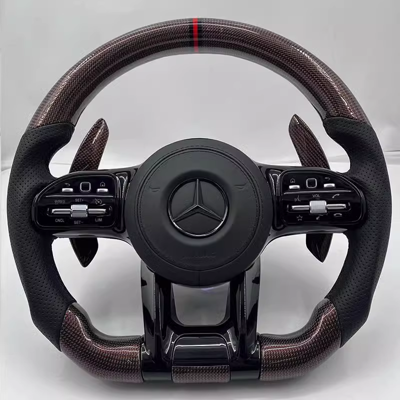 Custom Mercedes AMG Steering Wheel 2015-2021 — front view