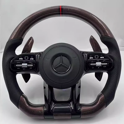 Custom Mercedes AMG Steering Wheel 2015-2021 — front view