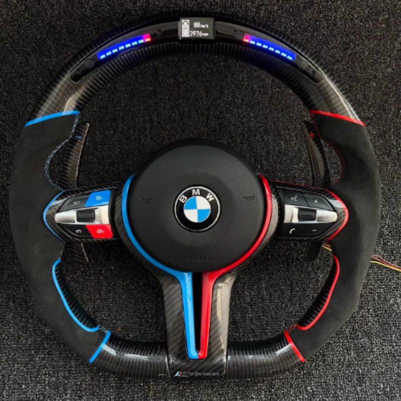 Custom BMW X2 Steering Wheel — front view