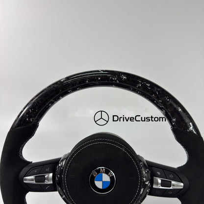 Custom BMW M5 Steering Wheel — detail