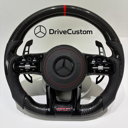 Custom Mercedes S-Class Steering Wheel — front view