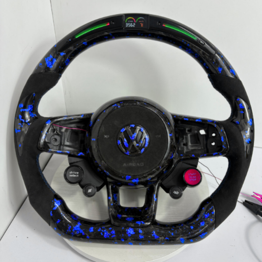 Volant Golf 7 Personnalisé Carbone/Cuir | GTI R GTD