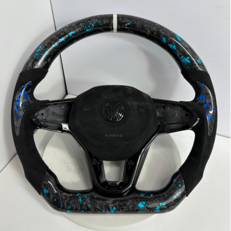 Custom VW Golf 8 R/GTI/GTE Steering Wheel — front view