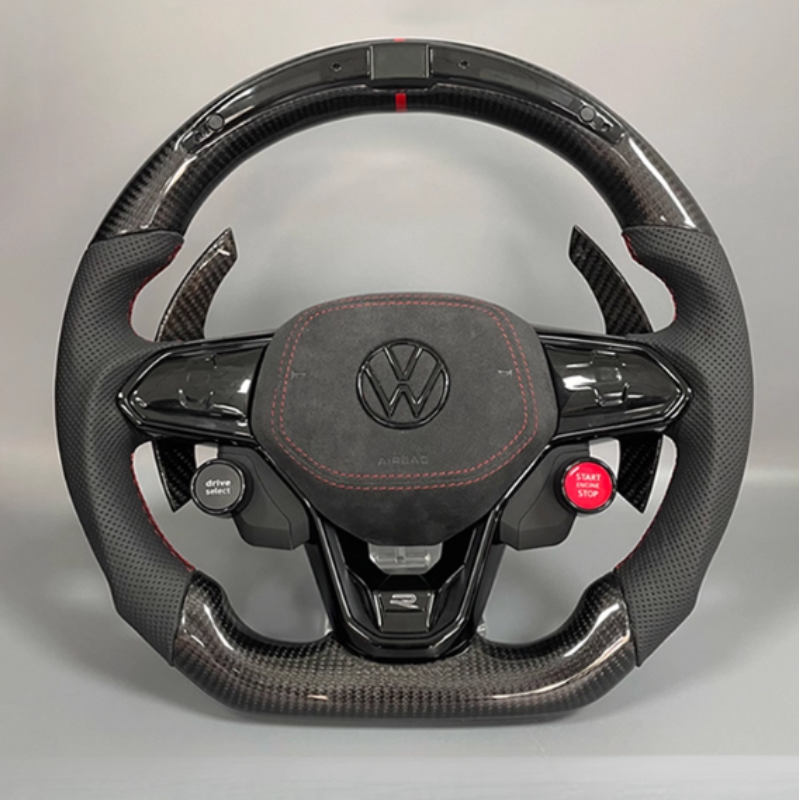 Custom VW Golf 8 R/GTI/GTE Steering Wheel — detail