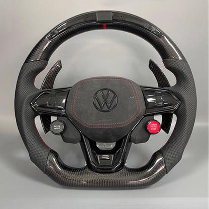 Custom VW Golf 8 R/GTI/GTE Steering Wheel — detail