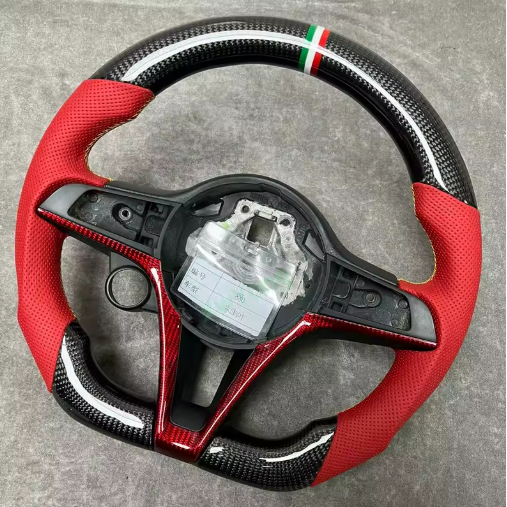 Custom Alfa Romeo Giulietta Steering Wheel — front view