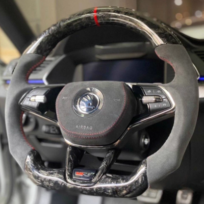 Custom Skoda Fabia Steering Wheel — detail