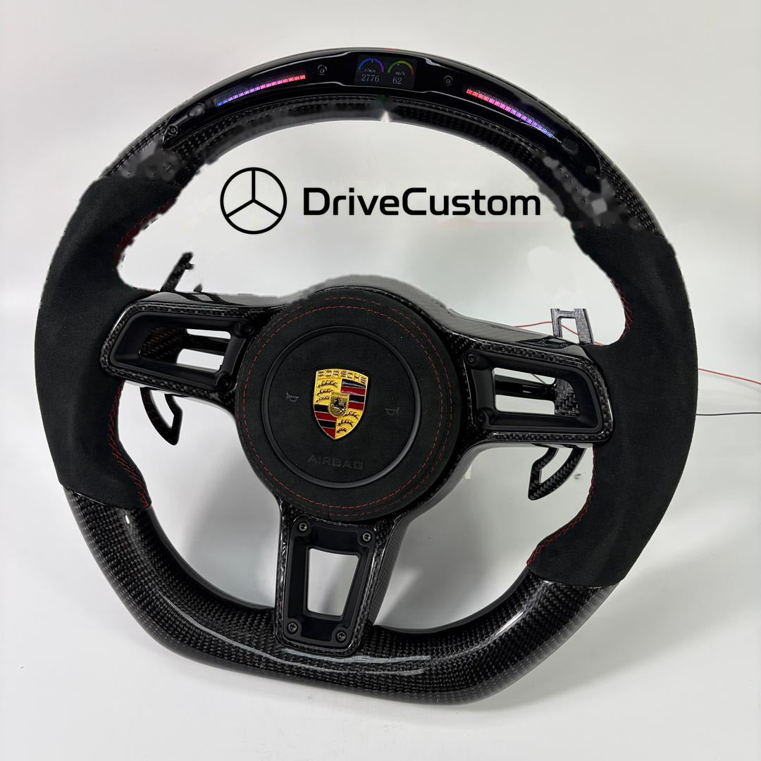 Custom Porsche Cayenne Steering Wheel — view 3